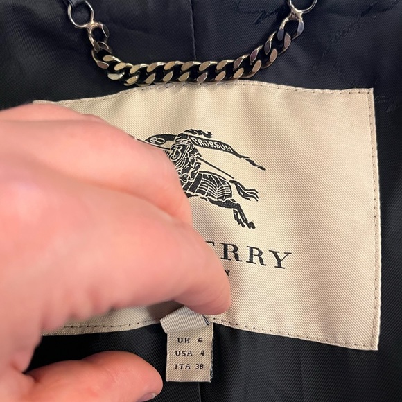 Like New Burberry Prorsum Runway Trench Coat with Flared Pleated Waist - Picture 5 of 7